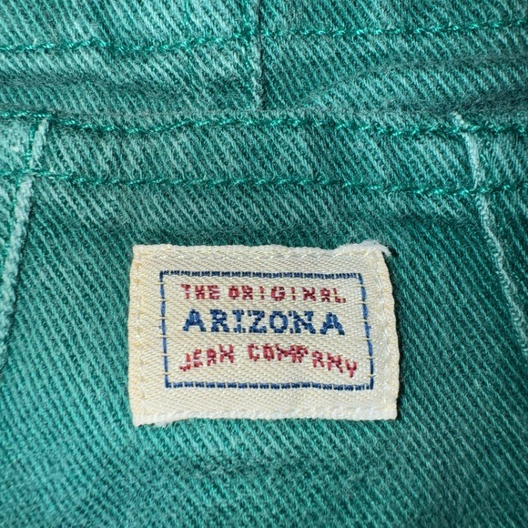 Arizona Jean Company Vintage Green Overalls Skirt Tall 2T Girls Toddler - Picture 3 of 6